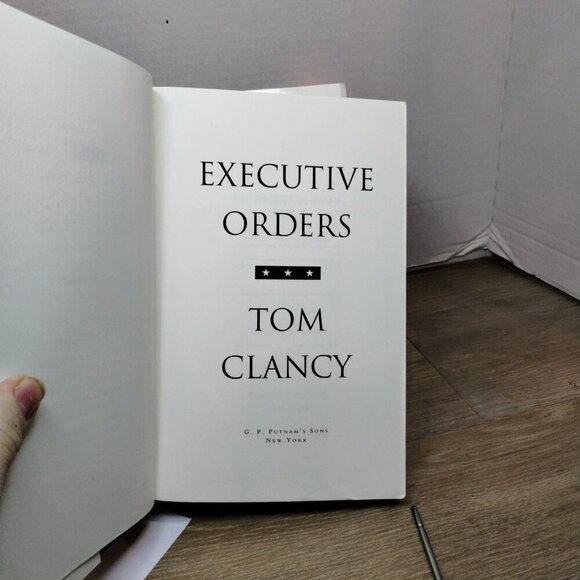 1st Printing Executive Orders Tom Clancy 1st Edition Hardcover Book - Picture 4 of 6